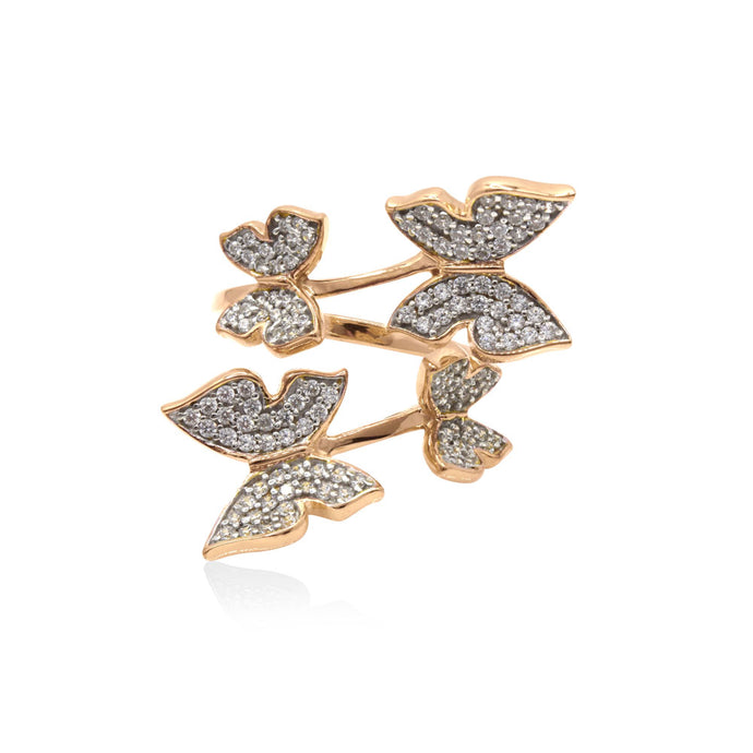 Buterfly Ring Rose Gold
