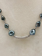 Tahitian Keshi Rose Stem Necklace