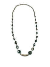 Tahitian Keshi Rose Stem Necklace