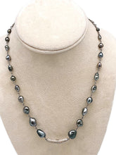 Tahitian Keshi Rose Stem Necklace