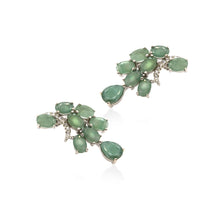 Emerald Shooting Star Earrings