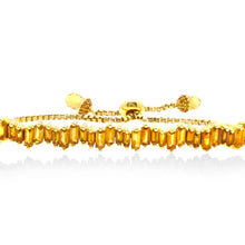 Citrine Ice Toggle Bracelet in Yellow Gold