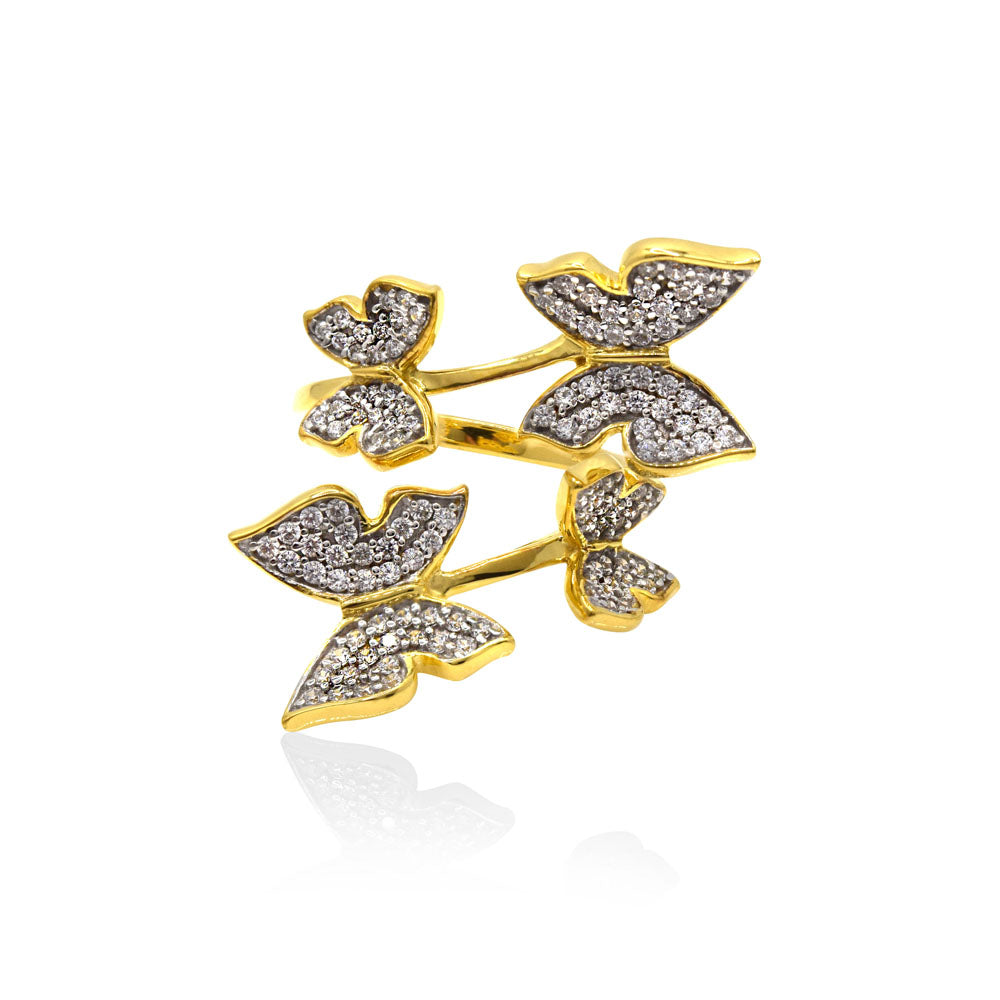 Buterfly Ring Yellow Gold