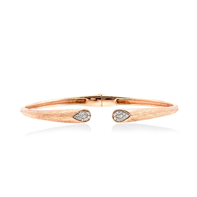 Peruvian Open Rose Stem Hinged Bracelet 3