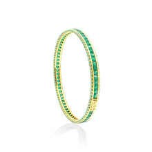 Amour Green Bangle Yellow Gold