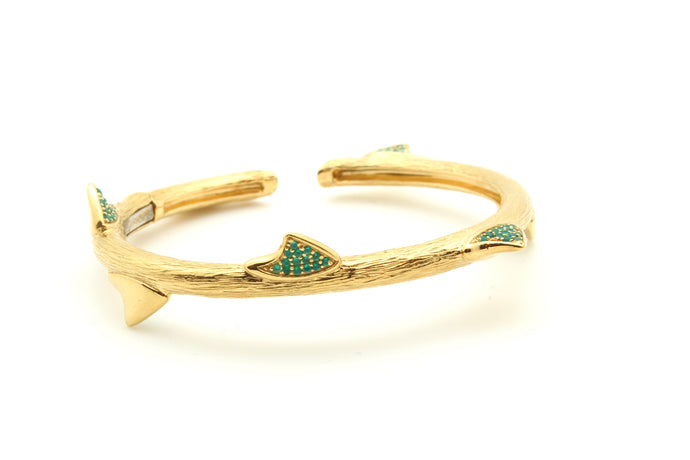 Peruvian Rose Thorn Hinged Bracelet