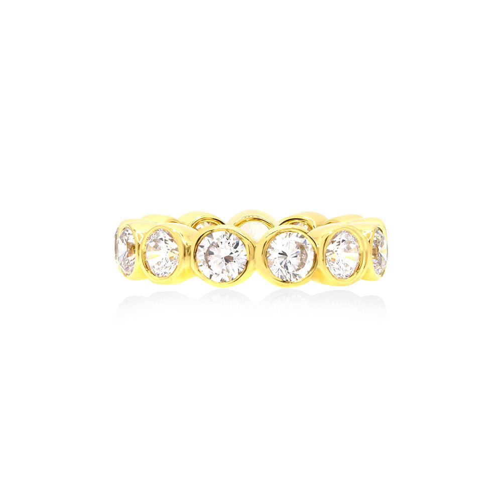 Bezel Set Ring in Yellow Gold