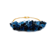 Blue & Black Rock Candy Bracelet