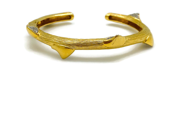 Thick Peruvian Rose Thorn Hinged Bracelet