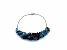 Blue, Black & Gray Rock Candy Bracelet