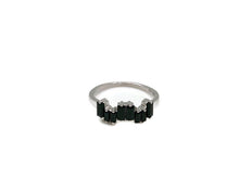 Silver Black Spinal Ice Ring