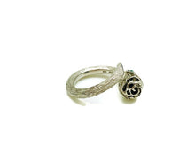 Silver Rosebud Ring