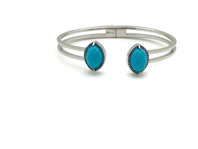 Rain Drop Hinged Bracelet