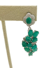 Floral Emerald Earrings
