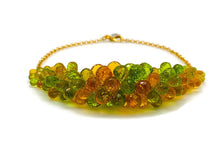 Orange & Green Rock Candy Bracelet