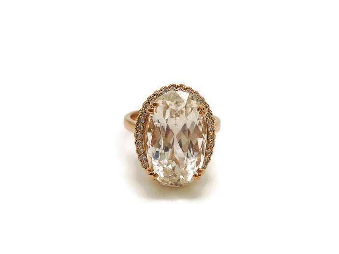 Morganite Oval Ring