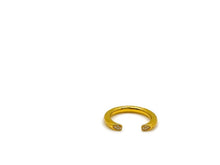 Gold Open Rose Stem Ring